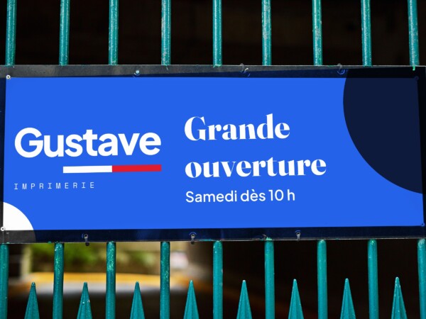 Banderole sur mesure imprimé par Gustave