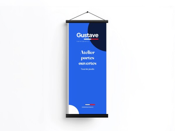 Kakémono suspendu imprimé par Gustave