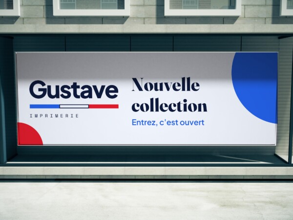 Vinyle microperforé imprimé par Gustave